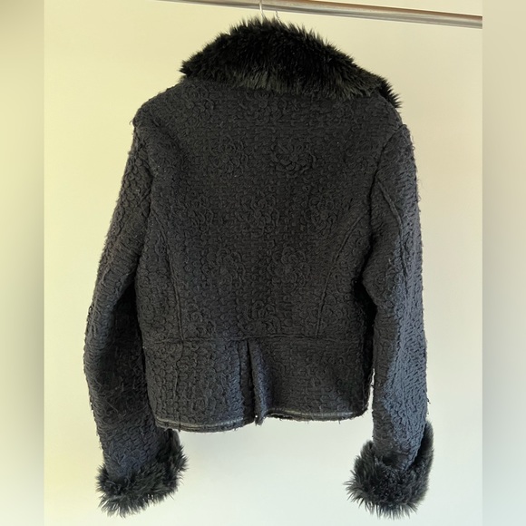 Custo Barcelona jacket fur and wool - Picture 4 of 5